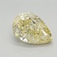 1.56 Ct. Fancy Intense Yellow Pear Lab Grown Diamond