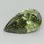 1.51 Ct. Fancy Vivid Green Pear Lab Grown Diamond