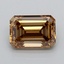1.10 Ct. Fancy Light  Brown Emerald Lab Grown Diamond