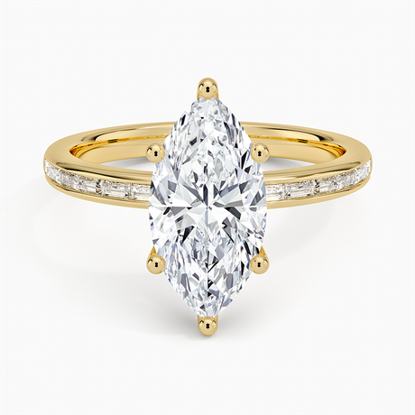 Tabitha Channel Set Baguette Diamond Ring