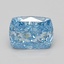 1.11 Ct. Fancy Vivid Blue Cushion Lab Grown Diamond