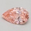 0.58 Ct. Fancy Vivid Pink Pear Lab Grown Diamond