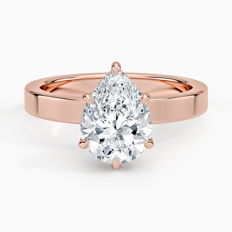 14K Rose Gold Peyton 3mm Solitaire Ring