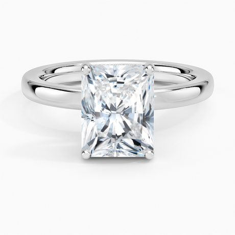 18K White Gold Sydney Perfect Fit Hidden Halo 2mm Diamond Ring