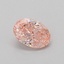 0.48 Ct. Fancy Vivid Pink Oval Lab Grown Diamond