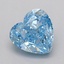 1.01 Ct. Fancy Blue Heart Lab Grown Diamond