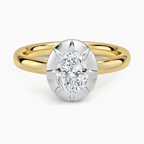 Harper Mixed Metal Solitaire Ring