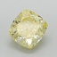 1.69 Ct. Fancy Intense Yellow Cushion Lab Grown Diamond