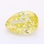 1.09 Ct. Fancy Intense Yellow Pear Lab Grown Diamond