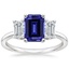 Platinum Luxe Rhiannon Three Stone Diamond Ring (3/4 ct. tw.), smalltop view