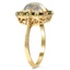 The Deloria Ring, smalltop view on a hand