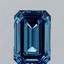 3.77 Ct. Fancy Vivid Blue Emerald Lab Grown Diamond