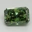 3.11 Ct. Fancy Vivid Pacific Green Radiant Lab Grown Diamond