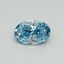 0.30 Ct. Fancy Vivid Blue Oval Lab Grown Diamond