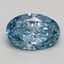 2.02 Ct. Fancy Vivid Blue Oval Lab Grown Diamond