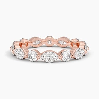 Grand Versailles Eternity Diamond Ring in 14K Rose Gold