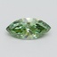0.56 Ct. Fancy Vivid Green Marquise Lab Grown Diamond
