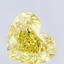 10.03 Ct. Fancy Vivid Yellow Heart Lab Grown Diamond