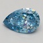 2.52 Ct. Fancy Vivid Blue Pear Lab Grown Diamond