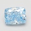 2.00 Ct. Fancy Vivid Blue Cushion Lab Grown Diamond