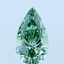 2.00 Ct. Fancy Vivid Green Pear Lab Grown Diamond