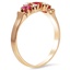 The Loring Ring, smalltop view on a hand