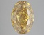 3.18 Ct. Fancy Vivid Brownish Yellow Oval Lab Grown Diamond