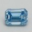 1.04 Ct. Fancy Vivid Blue Emerald Lab Grown Diamond