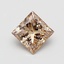 0.89 Ct. Fancy Light  Brown Princess Lab Grown Diamond