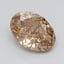 2.04 Ct. Light  Brown Oval Lab Grown Diamond