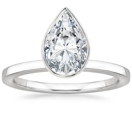 Floating Bezel Solitaire Ring