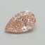 0.52 Ct. Fancy Intense Pink Pear Lab Grown Diamond