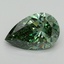 3.51 Ct. Fancy Vivid Green Pear Lab Grown Diamond