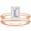 14KR Moissanite Hazel Bridal Set, smalltop view
