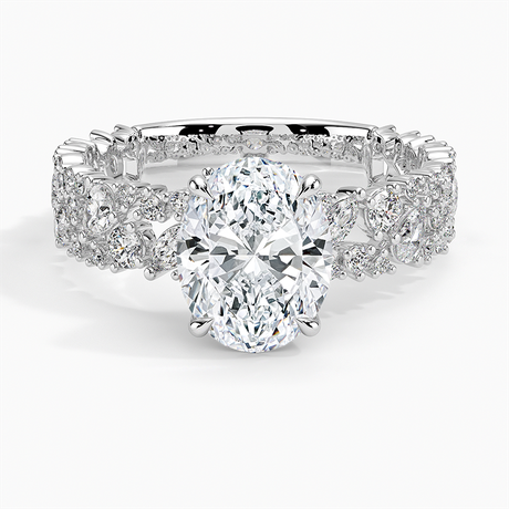 Unique Snow Inspired Diamond Ring