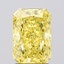 2.10 Ct. Fancy Vivid Yellow Radiant Lab Grown Diamond