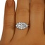 The Barnett Ring, smallzoomed in top view on a hand