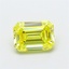 1.05 Ct. Fancy Vivid  Yellow Emerald Lab Grown Diamond