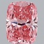 2.61 Ct. Fancy Vivid Pink Cushion Lab Grown Diamond