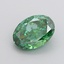 2.50 Ct. Fancy Vivid Green Oval Lab Grown Diamond