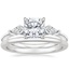 18K White Gold Luxe Cometa Diamond Ring (1/3 ct. tw.) with Petite Comfort Fit Wedding Ring