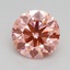 1.73 Ct. Fancy Intense Pink Round Lab Grown Diamond