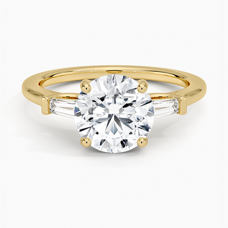 18K Yellow Gold Perfect Fit Tapered Baguette Diamond Ring