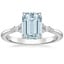 18K White Gold Nadia Diamond Ring, smalltop view