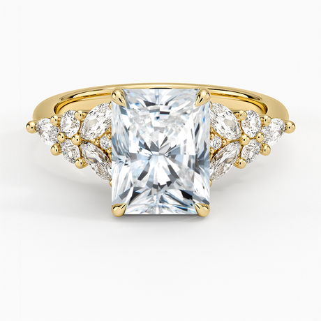 18K Yellow Gold Nadia Taper Diamond Ring