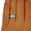 The Traviata Ring, smalltop view on a hand