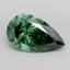 10.08 Ct. Fancy Vivid Green Pear Lab Grown Diamond
