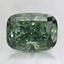 1.54 Ct. Fancy Vivid Pacific Green Cushion Lab Grown Diamond