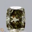 1.20 Ct. Fancy Gray Green Cushion Lab Grown Diamond