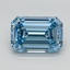 1.89 Ct. Fancy Intense Blue Emerald Lab Grown Diamond